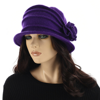 Bamboo Cap with Hair - Joy  | Chocolate Dark Brown