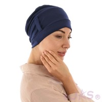 Jersey Turban Katelyn | #1 Navy Turban with Sash