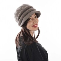 Full Closure Chemo Halo Headband with Hair Mia | Dark Ash Brown