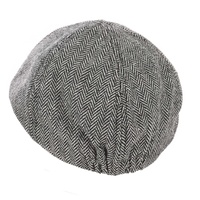 Classic Tweed Comfort Ivy Cap – Justin | Grey Herringbone