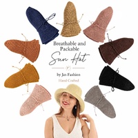Beach Summer Sun Hat with Shapeable Brim
