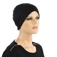 Versatile Knit Cloche Turban with Inner Liner | Black
