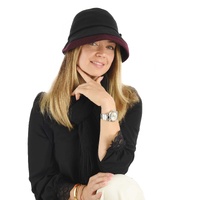 Sophia Winter Cloche Hat | Black