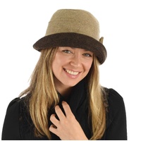 Sophia Winter Cloche Hat | Beige