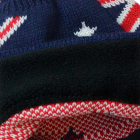 Australia Flag Beanie Hat | Option 1 | Pom Pom