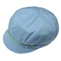 Newsboy Cap with Seamless Wrap Band | Blue - Light Blue / Baby Blue