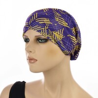 Jersey Cotton Beanie  NAVY with Seamless Headband | Option 12 | M/L