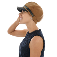 Felt Bakerboy Hat - Ruby  | Camel / Dark Beige / Tan | L