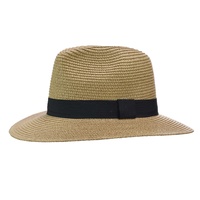 Panama Trilby Sun Hat | Camel / Dark Beige / Tan | 57cm