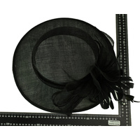 Millinery Evening Hat | Black