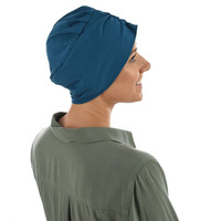 REBECCA COTTON Beanie Turban | Blue - Teal Blue | M/L