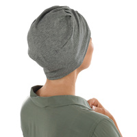 REBECCA COTTON Beanie Turban | Grey - Medium Grey | M/L
