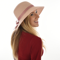 FASHION SUN HAT - BELLA | Pink - Piggy Pink