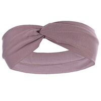 Bamboo Turban Hat with Removable Headband - Tracy | Purple - Dusty Purple