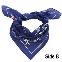 Reversible AB Extra Large Cotton Bandana Daisy