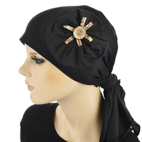 Stretch Triangle Scarf Linda | Black