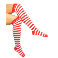 Elf Santa Striped Stockings
