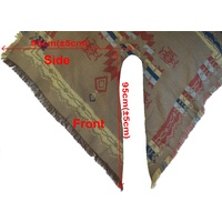 Mexican Poncho Blanket Cape 