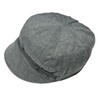 Newsboy Cap with Seamless Wrap Band | Grey - Light Grey