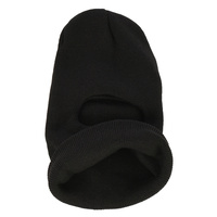 Large View Balaclava Knit Black One Hole