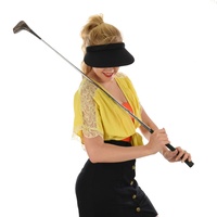 Wide Brim Slide-on Visor  | Black