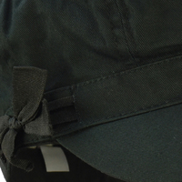 Jeanette Bakerboy Hat | Black with Black Ribbon | S/M