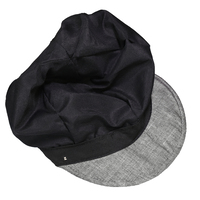 Deep Crown Newsboy Hat | Grey - Medium Grey