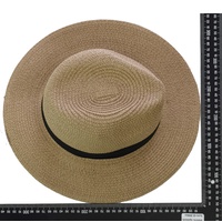 Panama Trilby Sun Hat | Camel / Dark Beige / Tan | 57cm