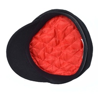 Wool Felt Greek Fisherman Cap | Black | 59cm