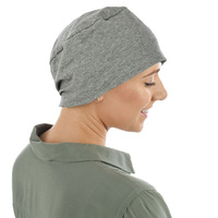 REBECCA COTTON Beanie Turban | Grey - Medium Grey | M/L