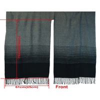 Grey and Black Cape Poncho Wrap