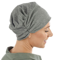 REBECCA COTTON Beanie Turban | Grey - Medium Grey | M/L