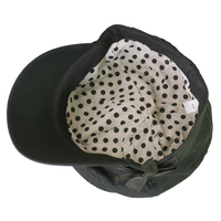 Jeanette Bakerboy Hat | Black with Black Ribbon | S/M