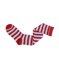 Elf Santa Striped Stockings
