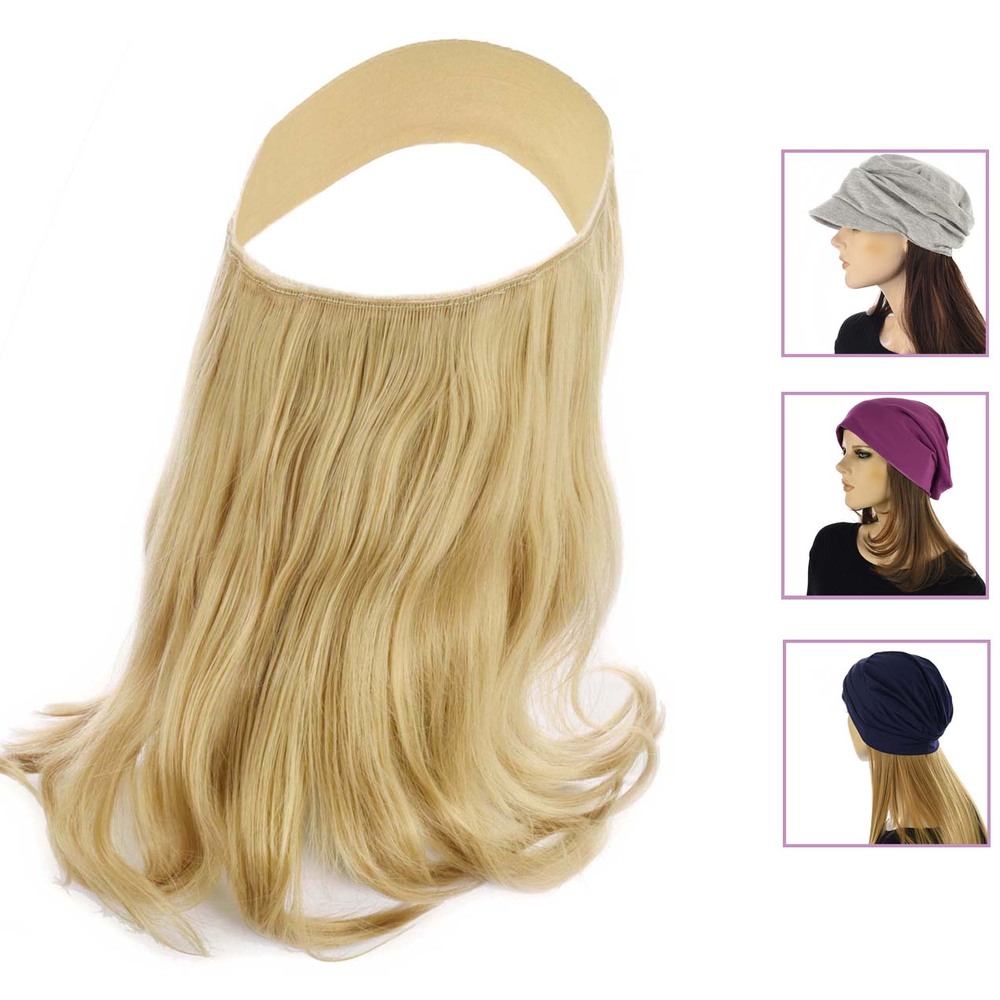 Chemo Halo Headband Hair Extension Cancer Patient Neck Cover Wig