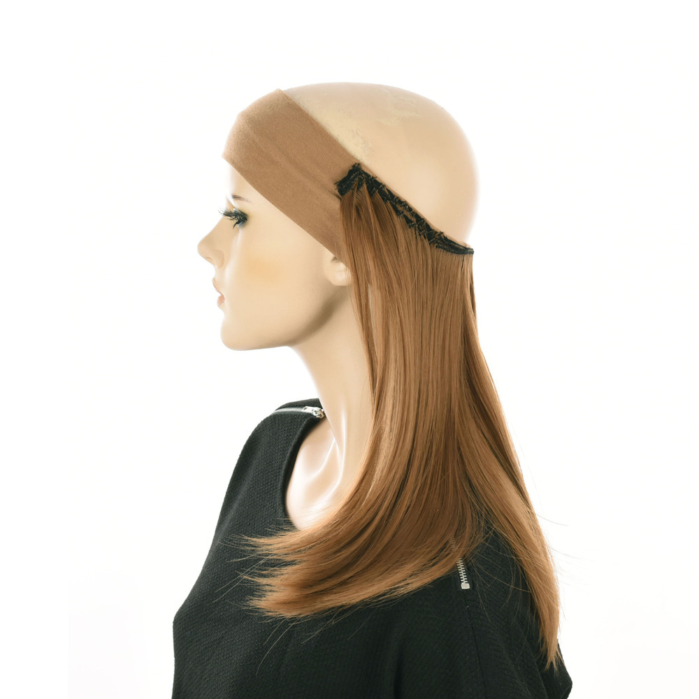 Chemo Halo Headband Hair Extension Cancer Patient Neck Cover Wig