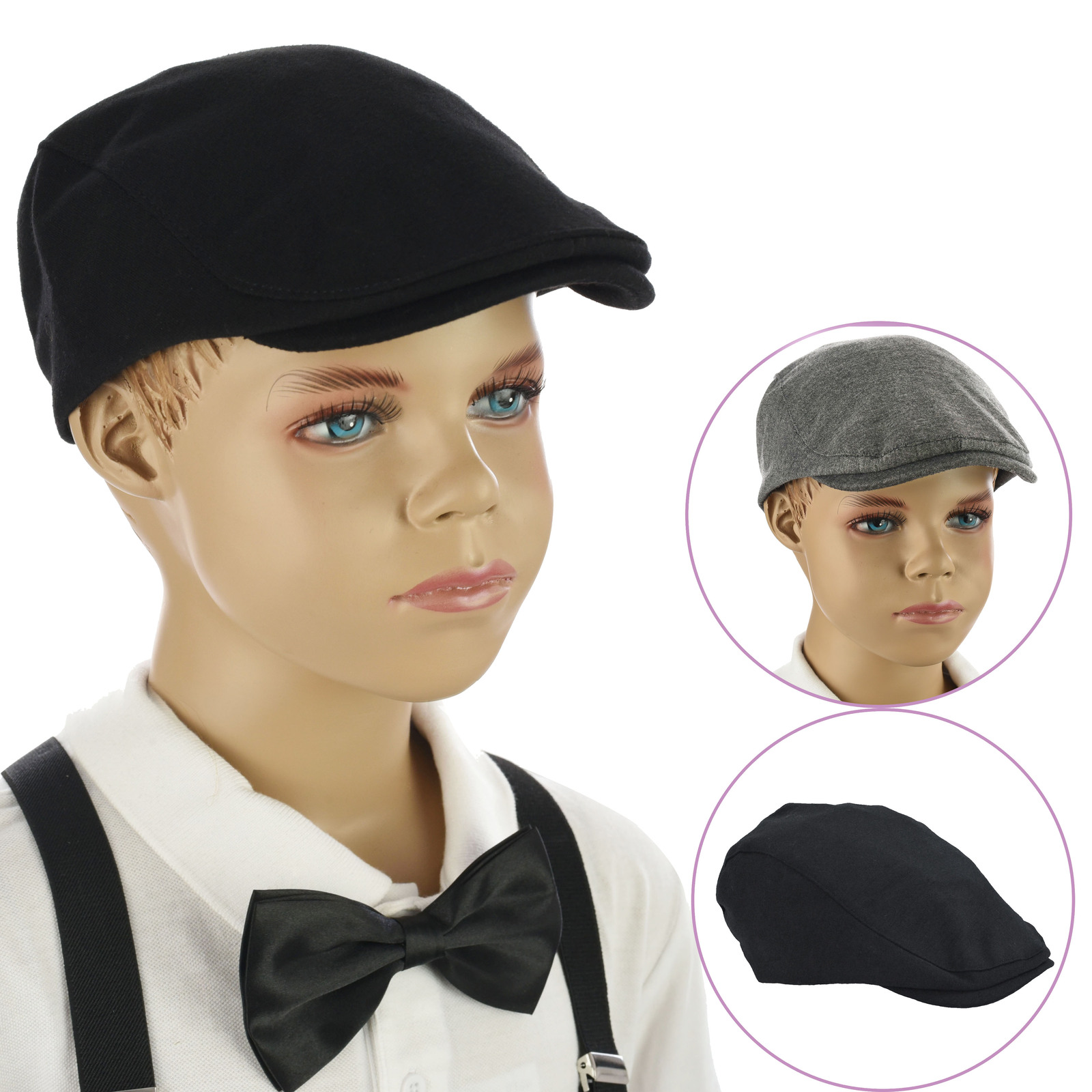 Snagshout  Gisdanchz Pageboy Hat Flat Cap for Men Ivy Cap for Men