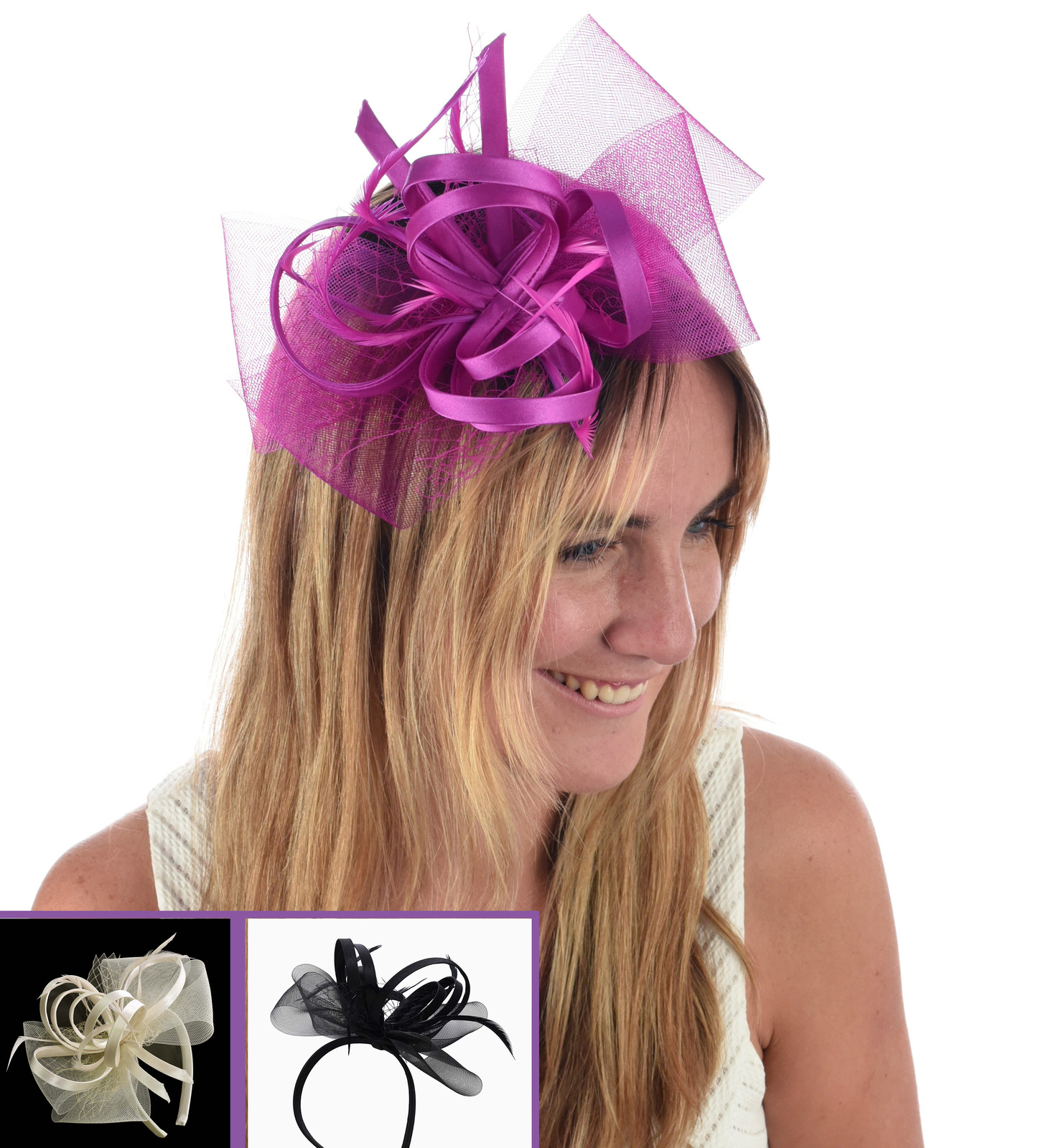 Melbourne Cup Wedding Church Party Spring Race Racing Carnival Fascinator Brooch 