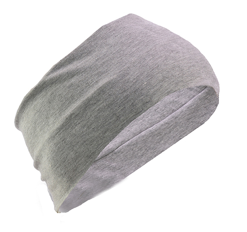 Large View Wide Cotton Lining Headband | Grey - Medium Grey