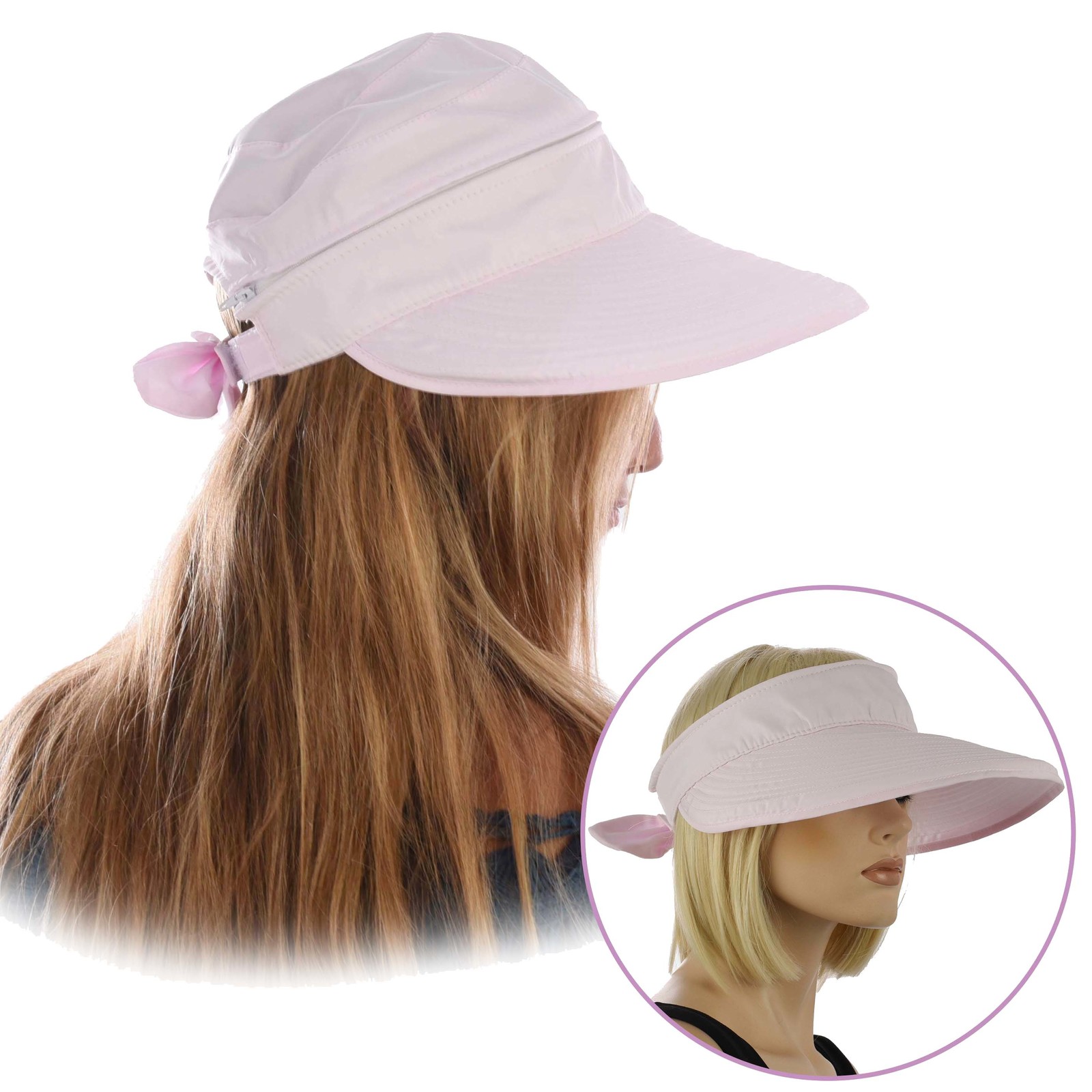 Golf Visor Hat Convertible Zipper Wide Brim UV Sun protection Sydney