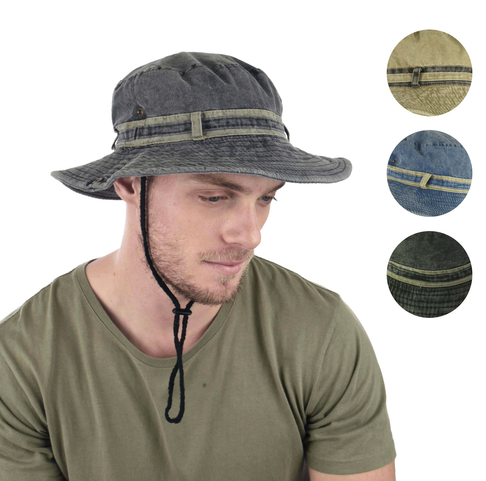 Men Cotton Wide Brim Outdoor Gardening Fishing Sun Hat Sydney Australia  Wholesale Wholesaler