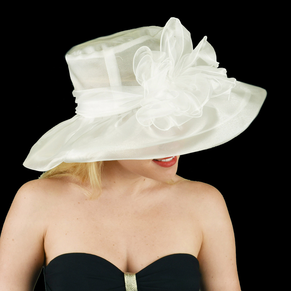 Organza Evening Hat for Church Weddings Formal Occasions Australia