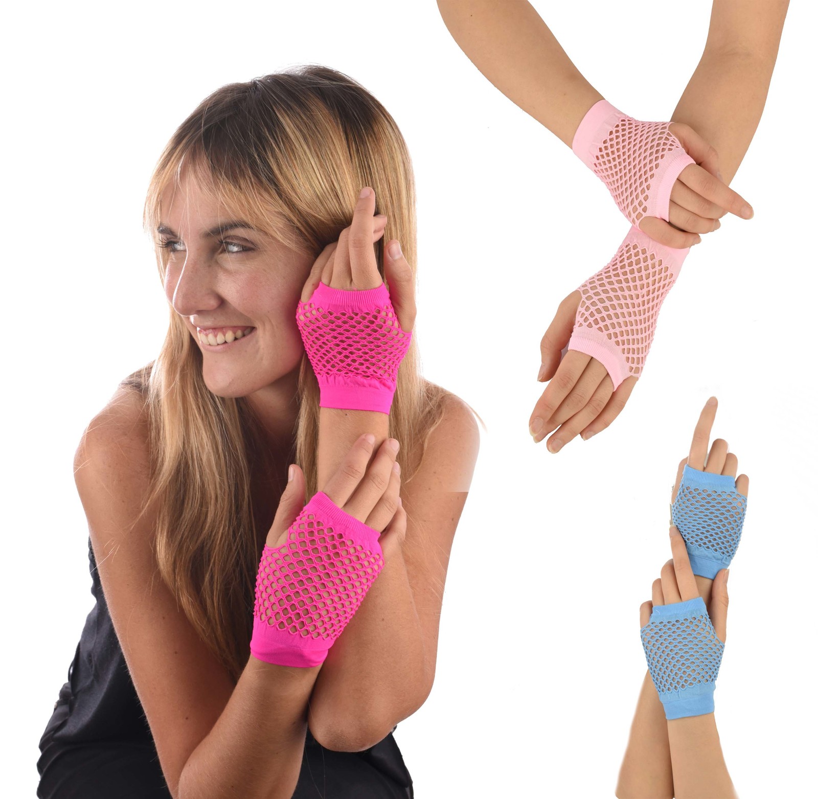 Fishnet Gloves Palm-Wrist Length