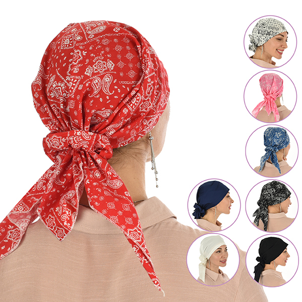 Long Designer Look Head Scarf Head Wear Bandana Pre-tied Head -  New  Zealand