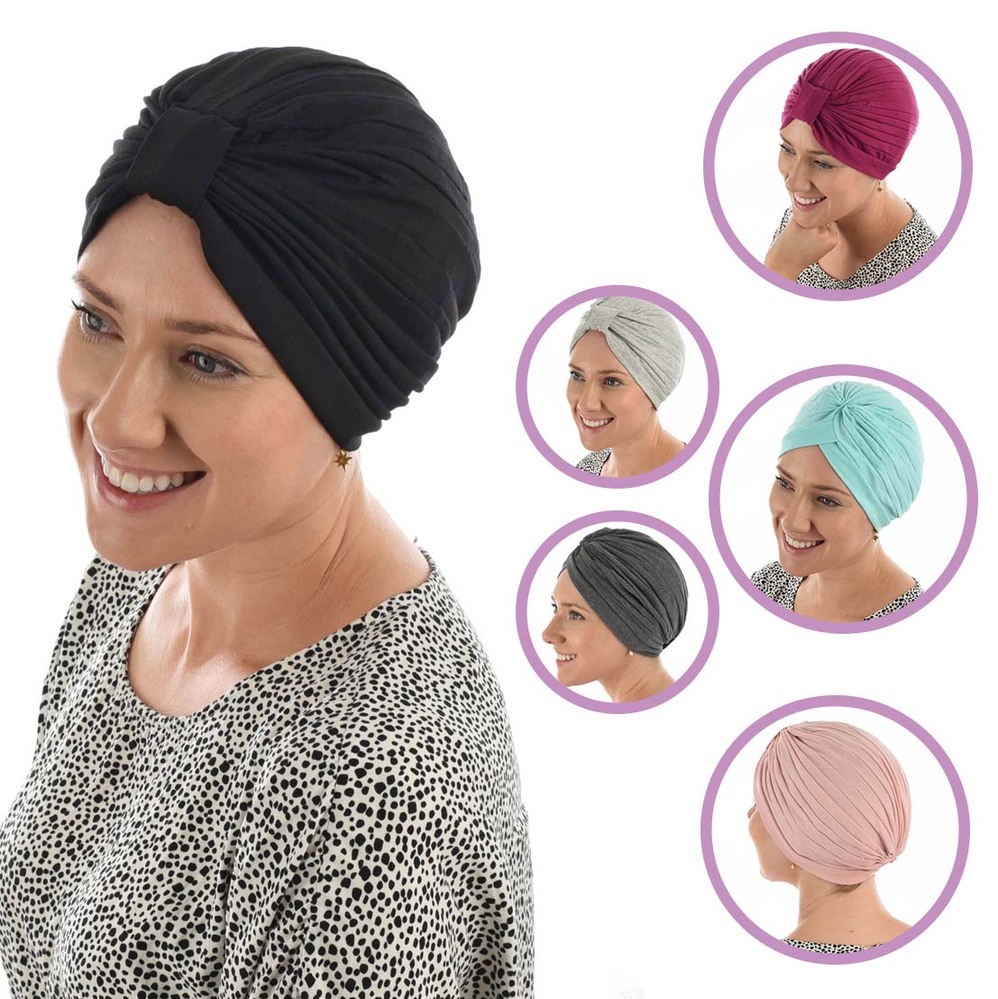 Reversible Classic Cotton Turban for Hair Loss Women Breathable Full Head  Cover Hat