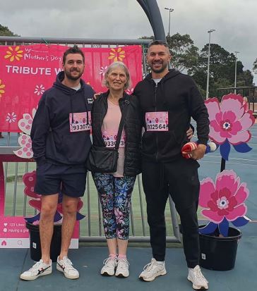 Helen Boyes and Two Sons walked the Mother's Day Classic - raising awareness and funds for breast cancer research