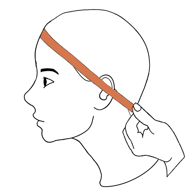 How to Measure Your Head Size - Method 3