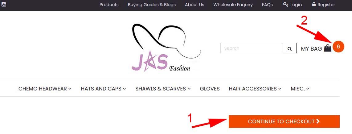 How to Place an Order online Step by Step Guide by Jas Fashion Chemo online Store