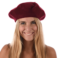 Wear a beret with the crown right on top of head