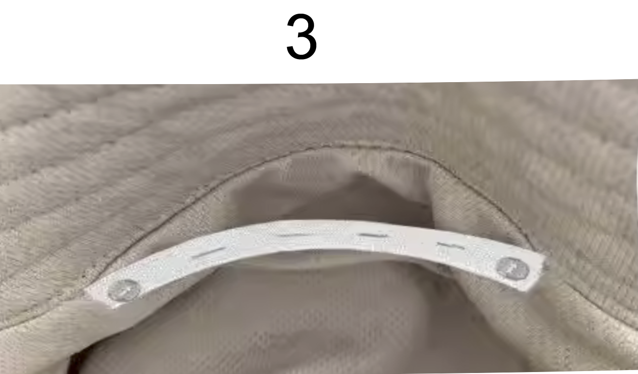 Using drawstring to Reduce Headwear Circumference